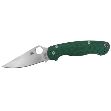 Spyderco Para Military® 2 Green Aluminum Cosmic Arc Cts Bd1n Exclusive