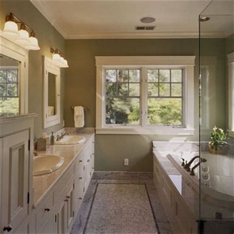 Benjamin Moore Dried Basil Bathroom Design Craftsman Bathroom