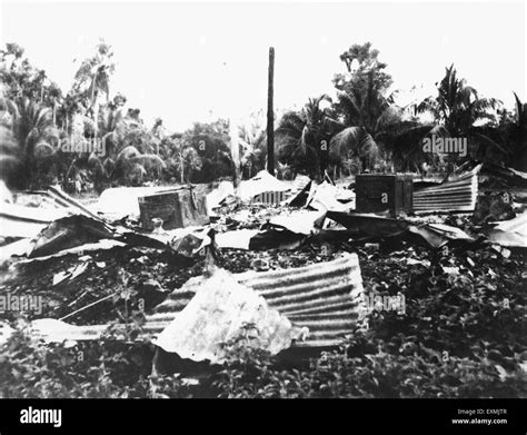 Destruction caused by riots between Hindus and Muslims in Noakhali East Bengal ; November 1946 ...