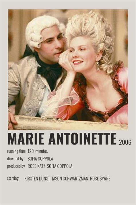 The Movie Poster For Marie Antonioette