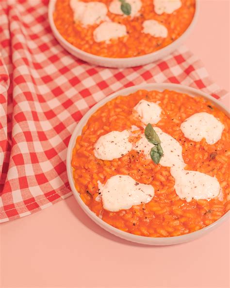 Risotto Al Pomodoro Con Burrata E Basilico The Eat Culture