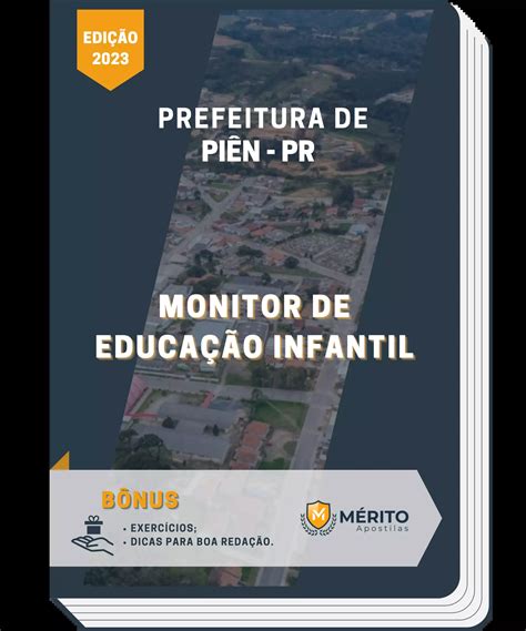 Apostila Monitor De Educação Infantil Prefeitura De Piên Pr 2023