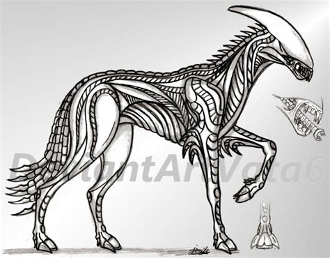 Xenomorph Horse Akhal Teke Vata6 On Deviantart Em 2023 Predador