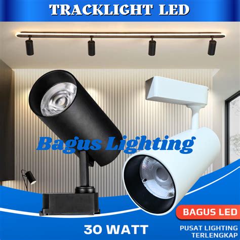 Jual Lampu Rel Track Led Sorot Lampu Track Light Spotlight W Garansi