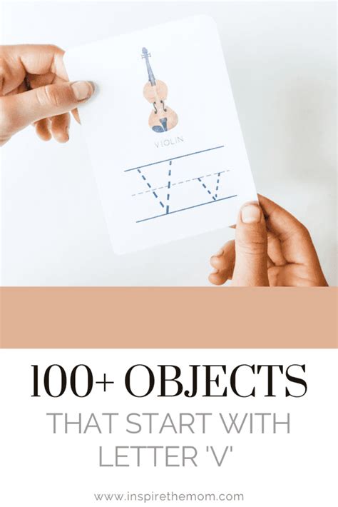 100 Objects That Start With V Alphabet Items A Z Worksheets Library