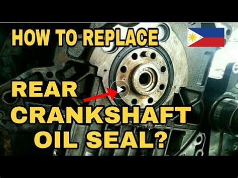 HOW TO REPLACE REAR CRANKSHAFT OIL SEAL Leaking Oil CrankShaft Seal