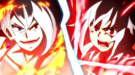 Shu Vs Phi Aiga Vs Kitt Beyblade Burst Super Zetsu Episode 46