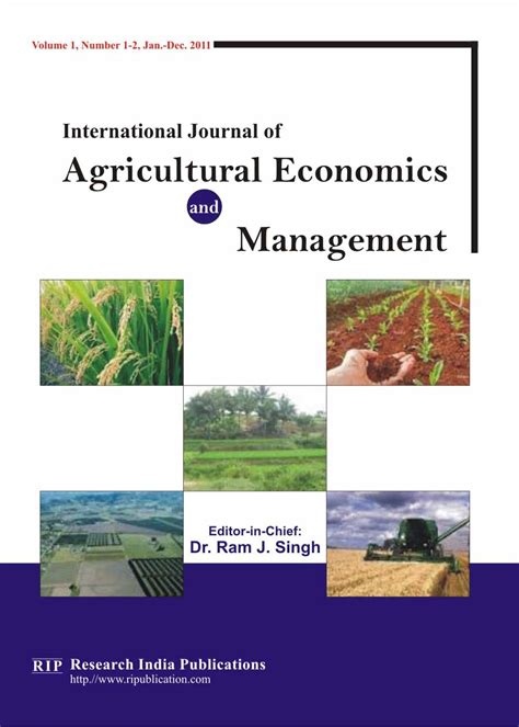 Ijaem International Journal Of Agricultural Economics And Management