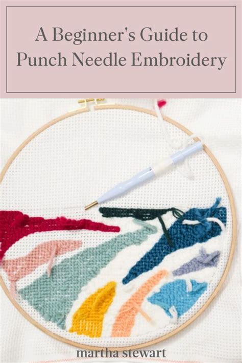 A Beginner's Guide to Punch Needle Embroidery | Punch needle embroidery ...