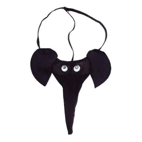 Hommes Éléphant G strings Culotte Nouveauté Strings Sous vêtements Slip Lingerie Léopard