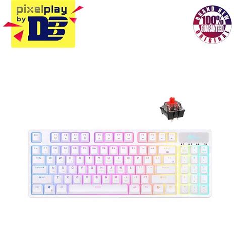 Royal Kludge Rk Tri Mode Rgb Keys Hot Swappable Mechanical Keyboard White Red Switch