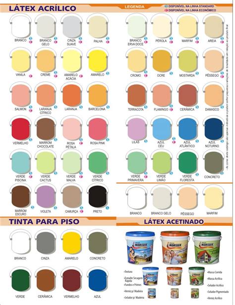 Cores De Tintas Latex