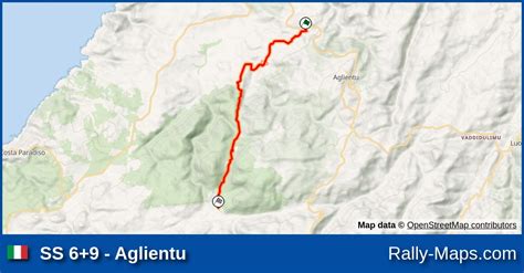 Ss Aglientu Stage Map Rally Internazionale Costa Smeralda