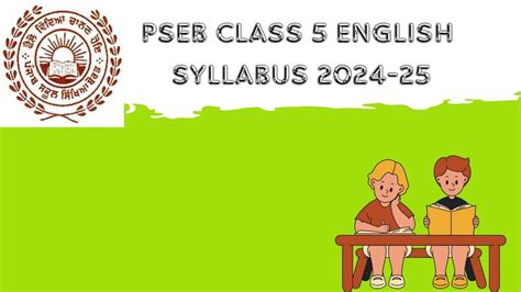 Pseb Class 5 English Syllabus 2024 Download Pdf Here News