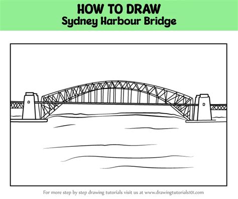 How To Draw Sydney Harbour Bridge Bridges Step By Step