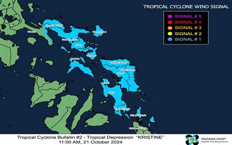 Tropical Depression Kristine Latest Update As Of 11 00 AM NewsFeed