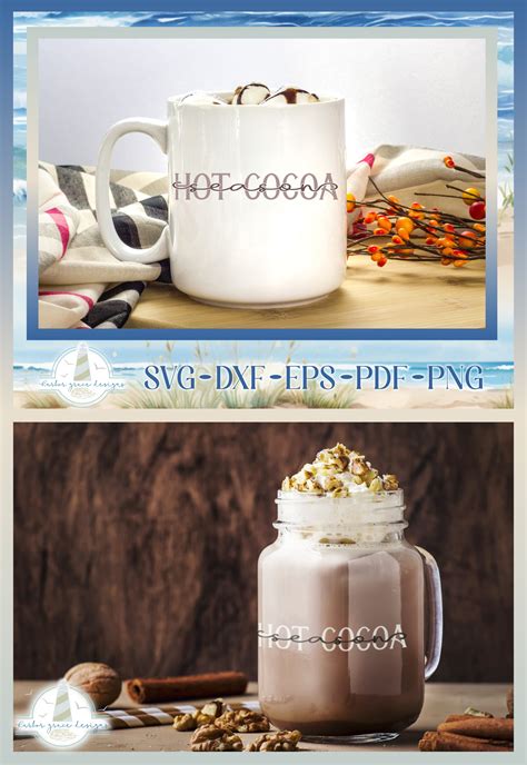 Hot Cocoa Season Quote Knockout Text SVG