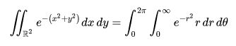 Gaussian Integral - Solution with polar coordinates : r/learnmath