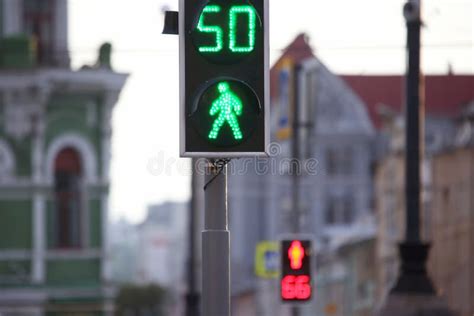 Red and Green Traffic Lights at the Intersection Stock Photo - Image of ...