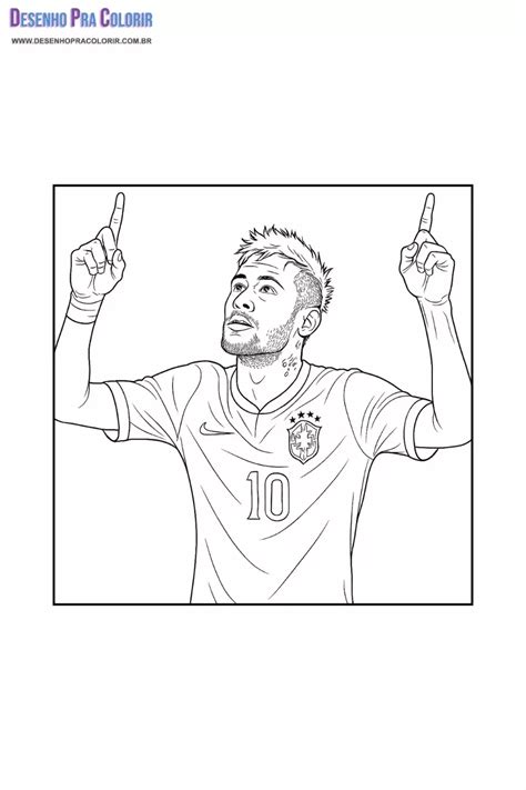 Desenho De Jogadores De Futebol Para Colorir - 10