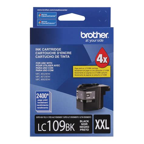 Cartucho De Tinta Brother LC 109BK LC109 Preto MFC J6520DW MFC