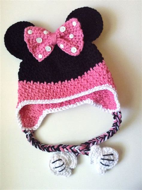 Crochet Gorro De Minnie Mouse Por Theivorystitch En Etsy Ganchillo