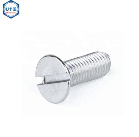 Customized DIN963 Slotted Flat Head Machine Screws Stainless Steel