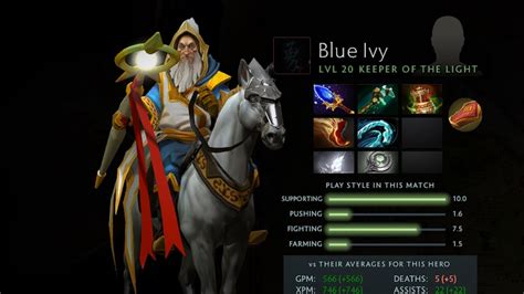 Dota 2 Replay 733b Soft Support Keeper Of The Light Mvp Marvelous