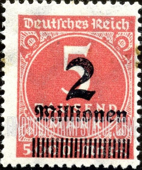 Value Of Deutsches Reich Million Stamps