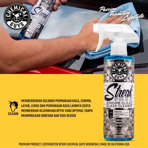 Jual Chemical Guys Streak Free Window Clean Ml Pembersih Kaca Mobil