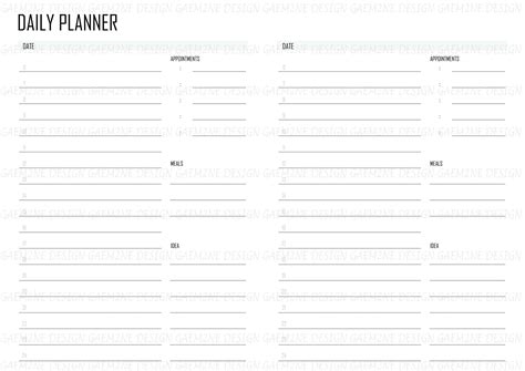 Printable Desk Planner Simple Study Planner Planner Inserts - Etsy