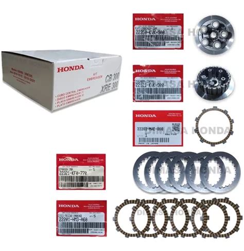 Kit Embreagem Xre 300 Cb 300 Original Honda