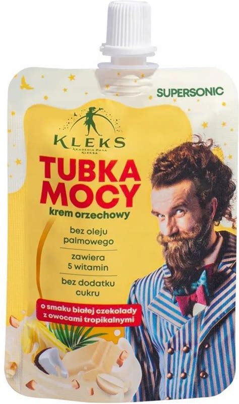 Supersonic Krem Orzechowy Tubka Mocy O Smaku Bia Ej Czekolady Z Owocami