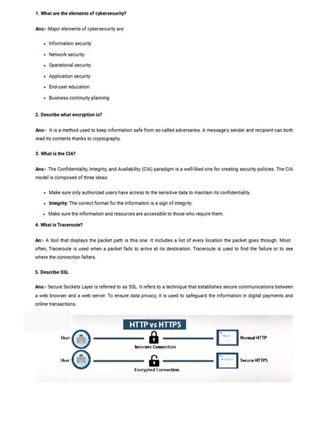 100 Cyber Security Interview Questions and Answers 2023 1683573556 | PDF