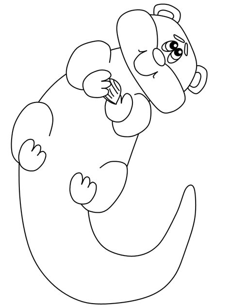 Sea Otter Coloring Pages - Coloring Home