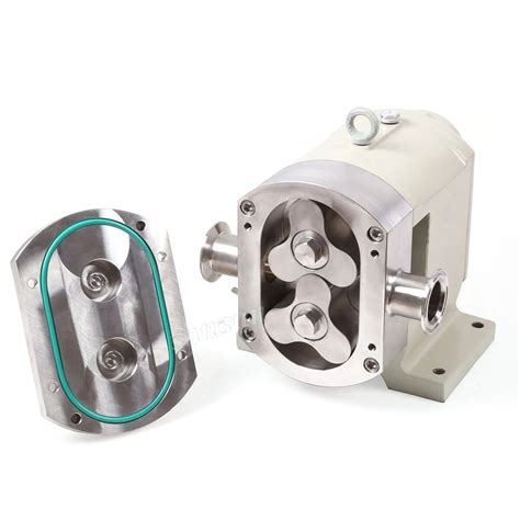 Sanitary Stainless Steel Food Grade Tri Lobe Rotary Lobe Pump For Syrup