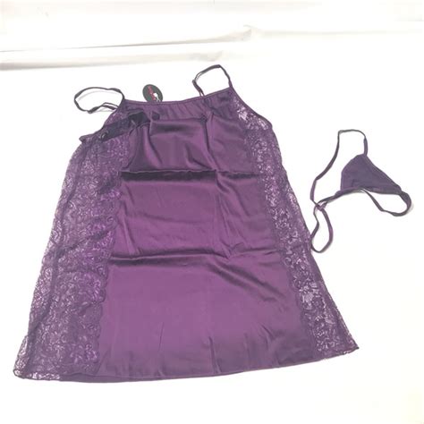 Avidlove Intimates Sleepwear Avidlove Xxl Satin Lace Sexy Nightwear Lingerie W Thong