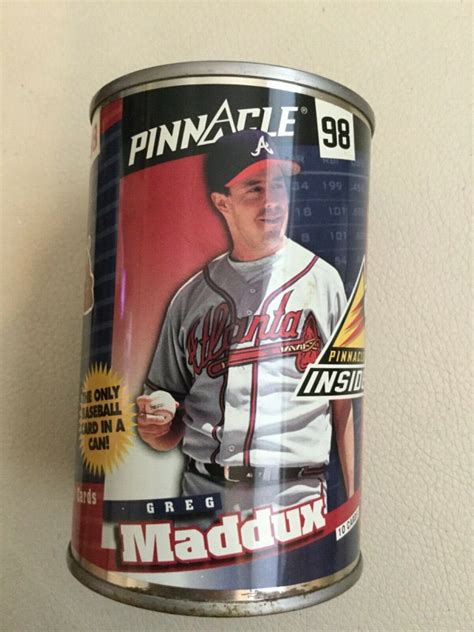 Pinnacle Greg Maddux Atlanta Braves Baseball Cards In A Can Ebay