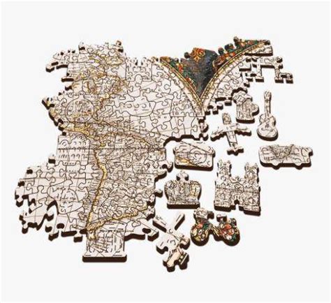 Gra puzzle drewniane 1000 elementów Antyczna mapa świata Pomoce dla