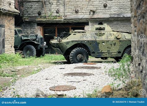 Old Soviet Military Ussr Vehicles Stock Photo - Image of dark, bomb ...