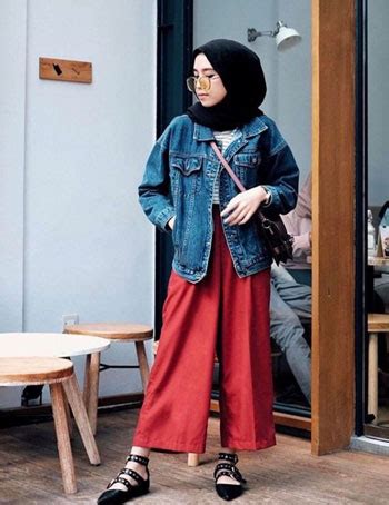 20 OOTD Celana Kulot Untuk Kamu Yang Berhijab Dan Non Hijab