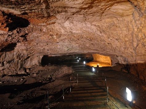 The Stairs Lead Up To An Underground Cave