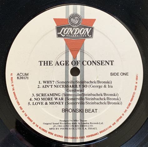 Bronski Beat The Age Of Consent Why Smalltown Boy Mega Rare 12