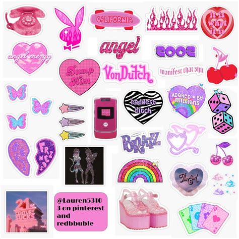 Bratz Journal Stickers Scrapbook Stickers Cool Stickers Printable Stickers Y2k Party