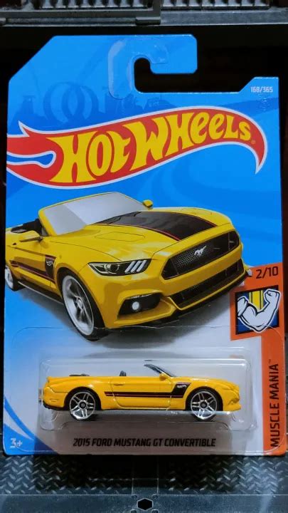 Hot Wheels Ford Mustang Gt Convertible Muscle Mania Scale Model Lazada Ph