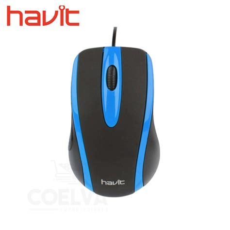 HAVIT HV MS753 Mouse Alámbrico USB con Sensor Óptico 1000 DPI COELVA