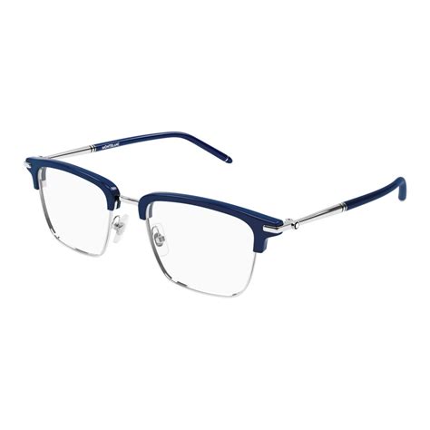 Montblanc MB0243O - 002 Blau | Brillen Mann