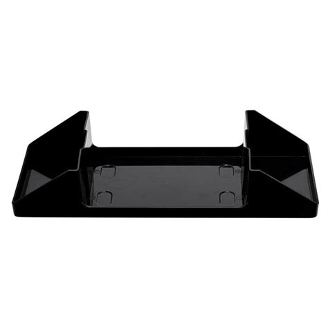 Black Plastic Tabletop Condiment Caddy Interfold Napkin Dispenser