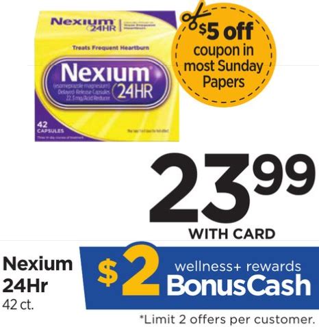 New High-Value Nexium 24HR Coupon (+ Rite Aid Deal) - FamilySavings