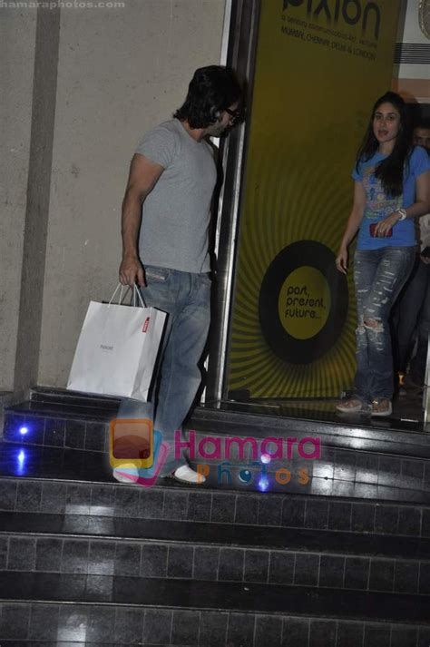 Saif Ali Khan Kareena Kapoor At The Special Screening Of Love Sex Aur